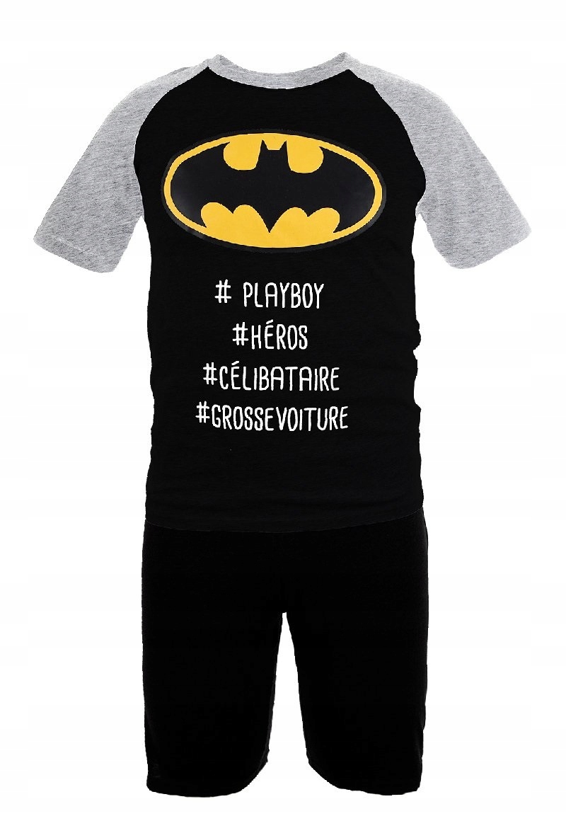 

Męska piżama na lato Batman czarna M