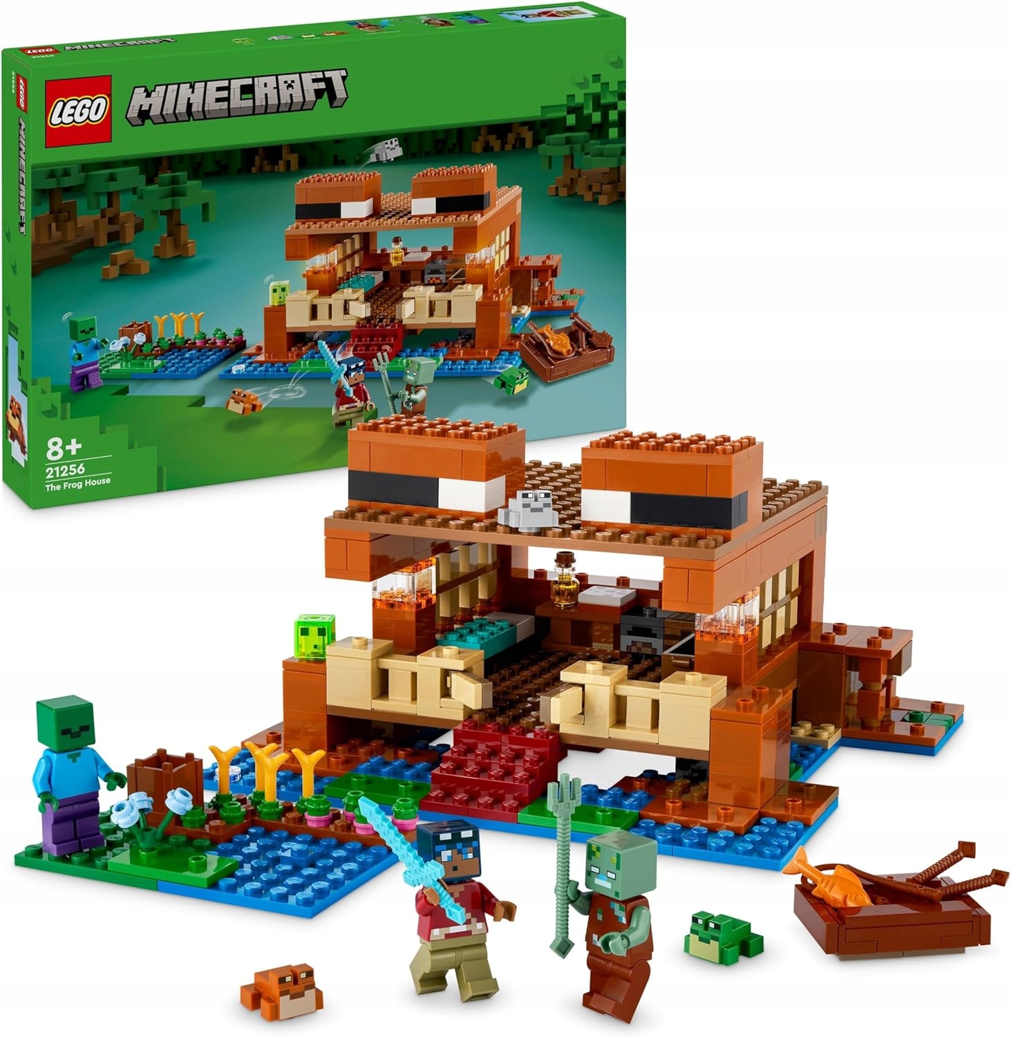 Lego Minecraft 21256 Žabí domeček s zombiemi – kreativní sada