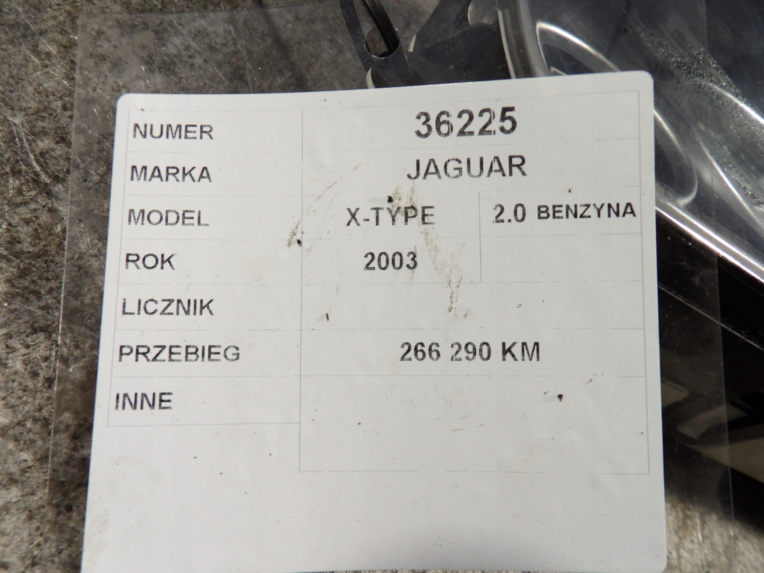 Jaguar X-type dials, liczniki 1X4F-10849-DM