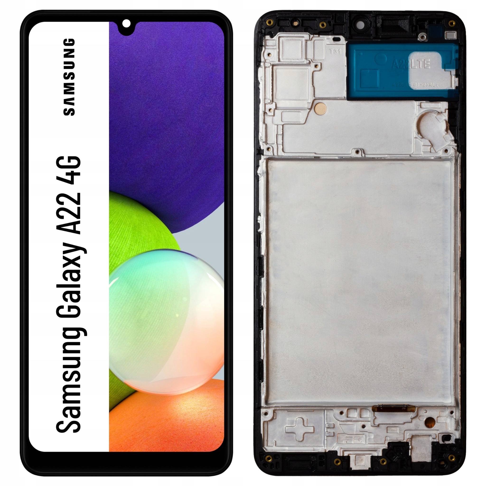 Displej pro Samsung Galaxy A22 4G LCD Oled displej Rámeček SM-A225F