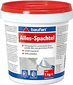 Baufan Szpachla uniwersalna biała do naprawiania i wygładzania 1kg