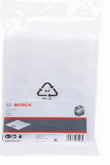 

Foliowe worki 5 sztuk do Gas 15 Ps Bosch