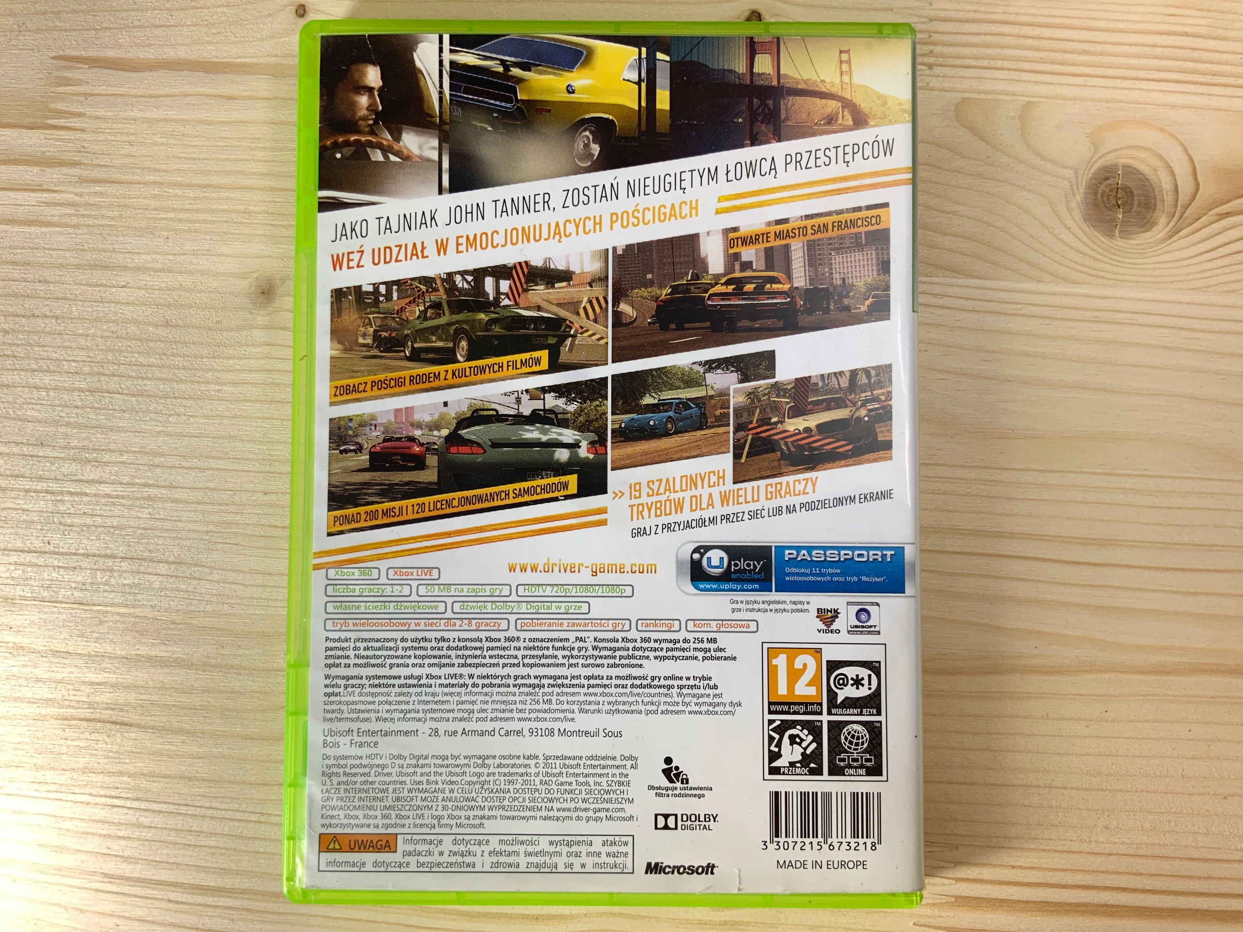 DRIVER SAN FRANCISCO płyta bdb PL XBOX 360 Producent Ubisoft