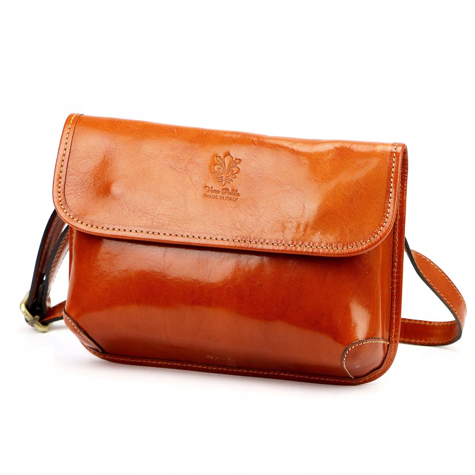 Dámská kabelka přes rameno kožená camel malá Florence 70