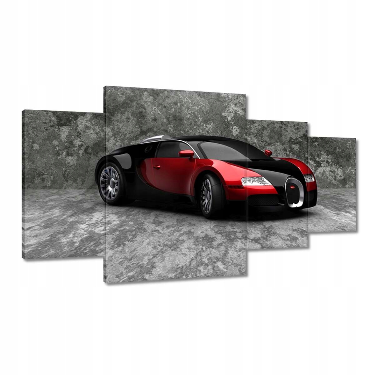 Obrazy 160x90 Bugatti Veyron Červená