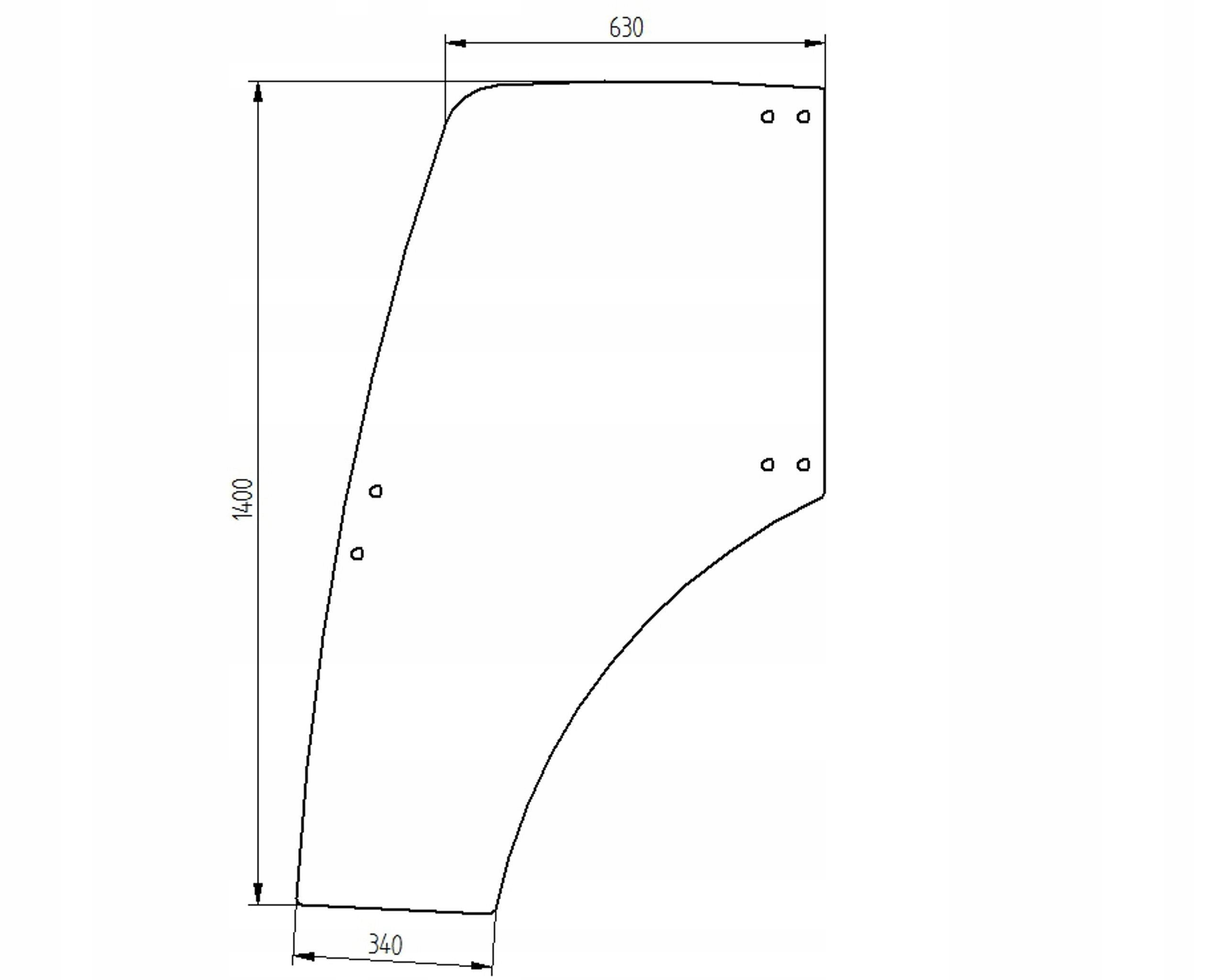sklo Lindner Geotrac dveře levé 3203411