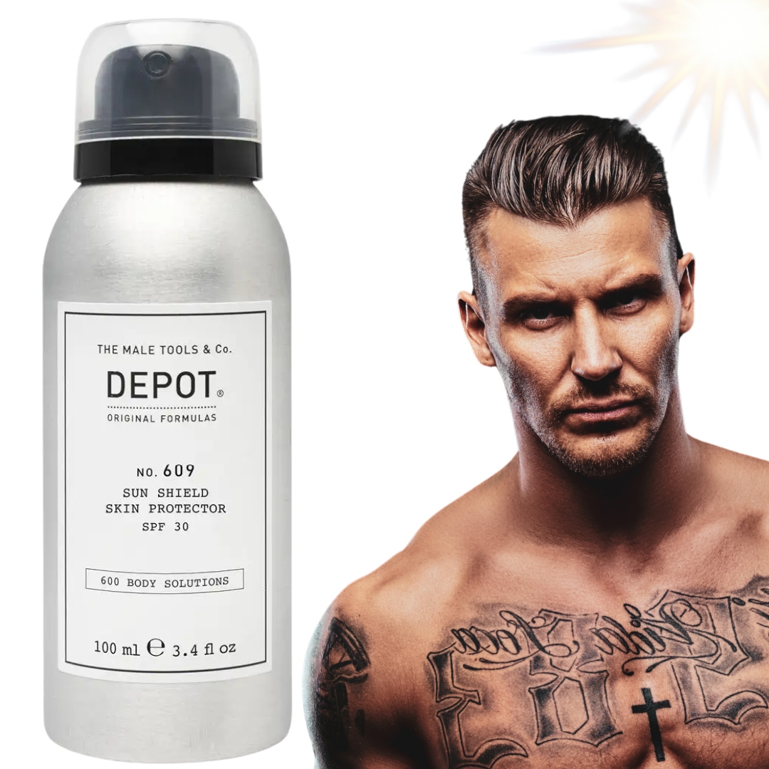 Ochranný sprej s Spf na tetování Depot 609 Spf 30 Sun Shield Skin 100 ml
