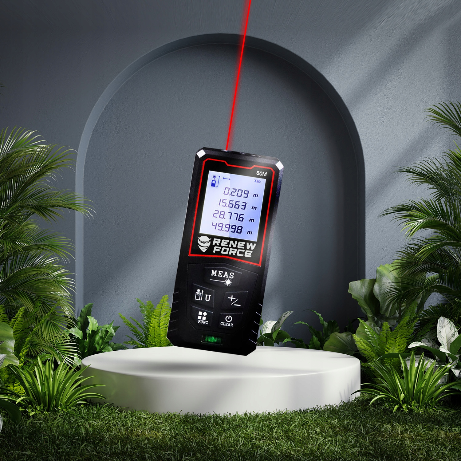 Dalmierz Laserowy MIERNIK ODLEGŁOŚCI Cyfrowy 50M Poziomica ORYGINALNY Marka DexXer