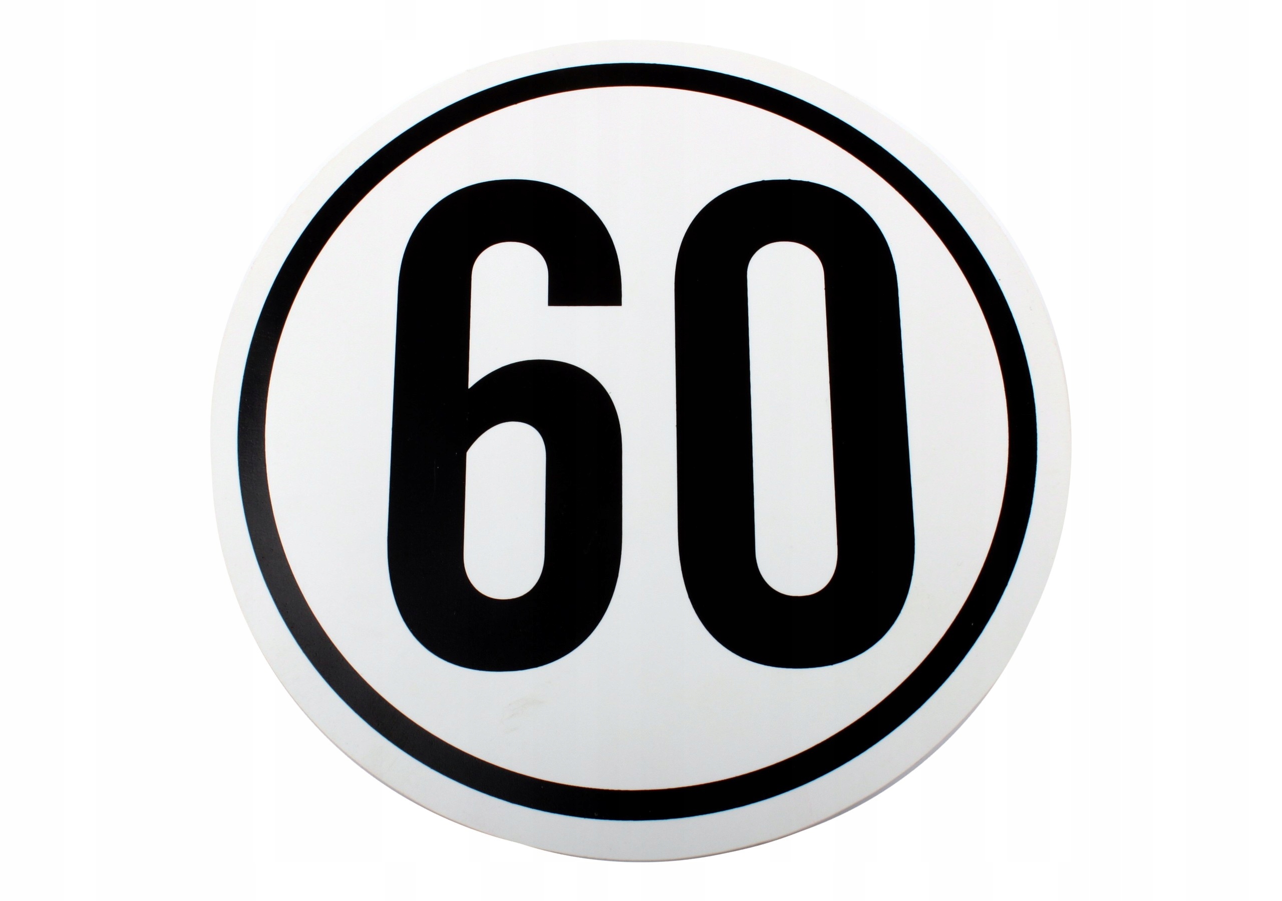 Naklejka ograniczenie prędkości 60km/h