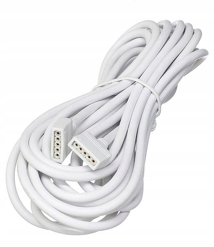 

Złączka przedłużka kabel Rgbw 5 pin 4,9m