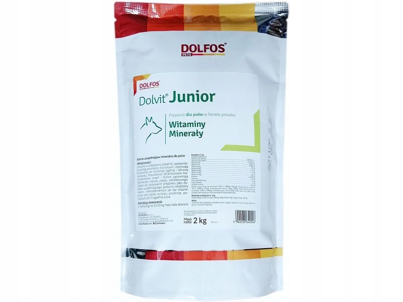 Dolvit Junior 2 Kg Witaminy minerały dla szczeniąt i młodych psów