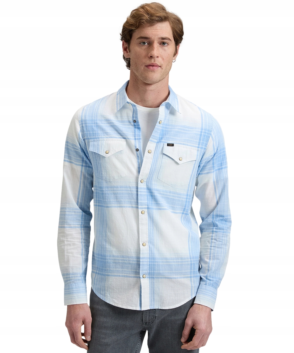 Košile Lee Clean Western Shirt 112376557 Halogen Ombre Plaid L