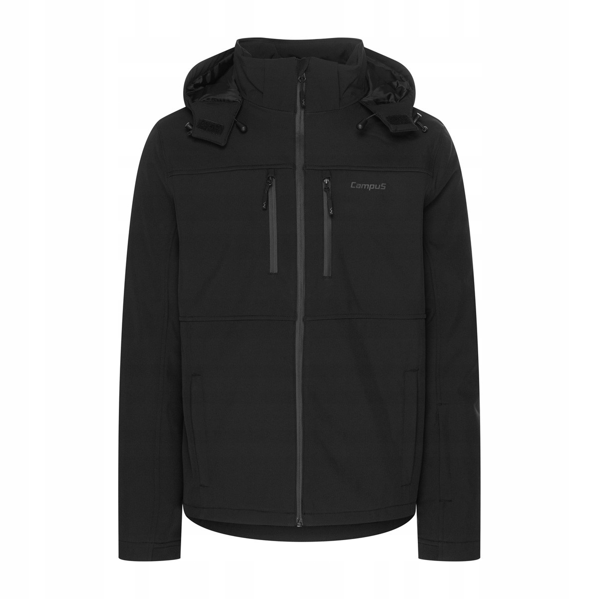 Pánská zateplená softshellová bunda s kapucí Urrus Campus L, černá