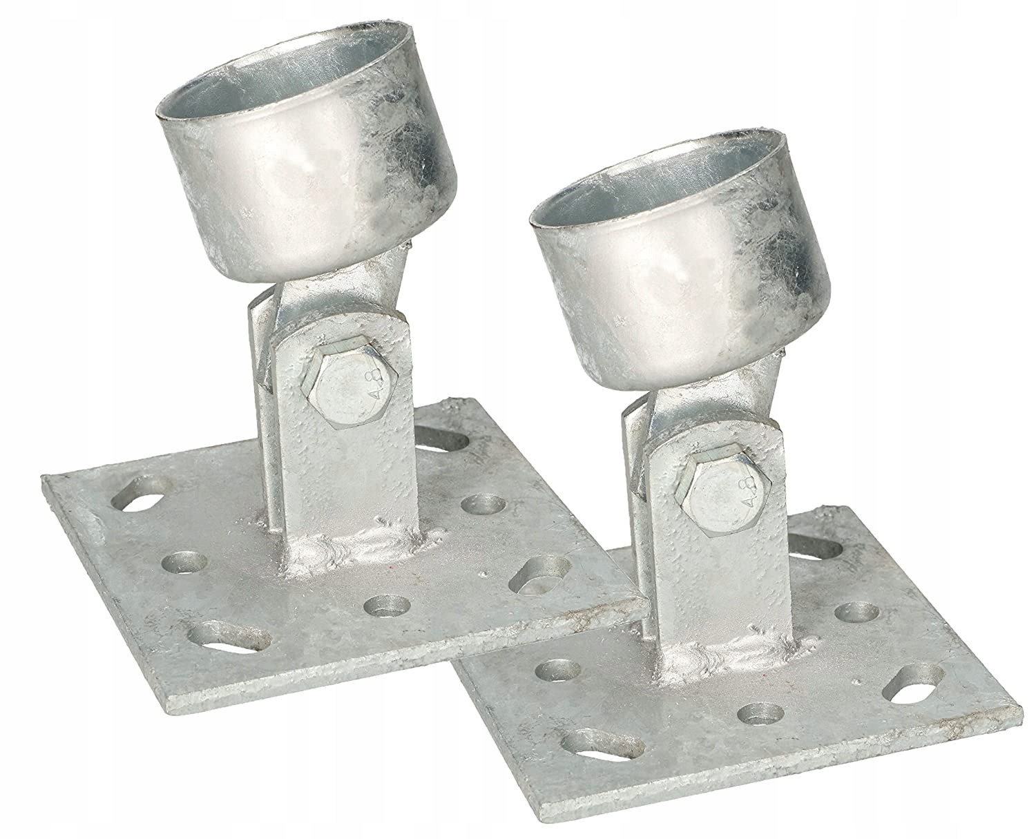 2X PODSTAWA SŁUPA REGULOWANA KOTWA WSPORNIK FI 48