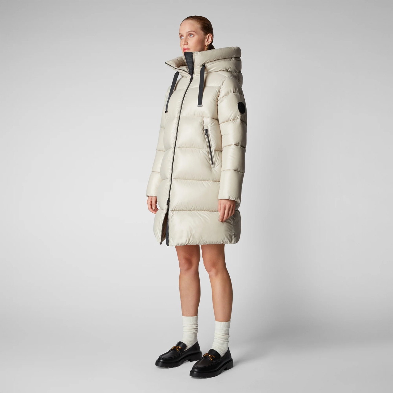 Save The Duck Płaszcz Damski Isabel Rainy Beige M EAN (GTIN) 8057278224562