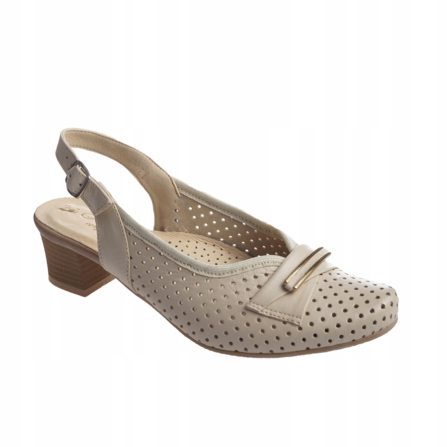 

Sandały Damskie Skórzane Kostex Beż R.40