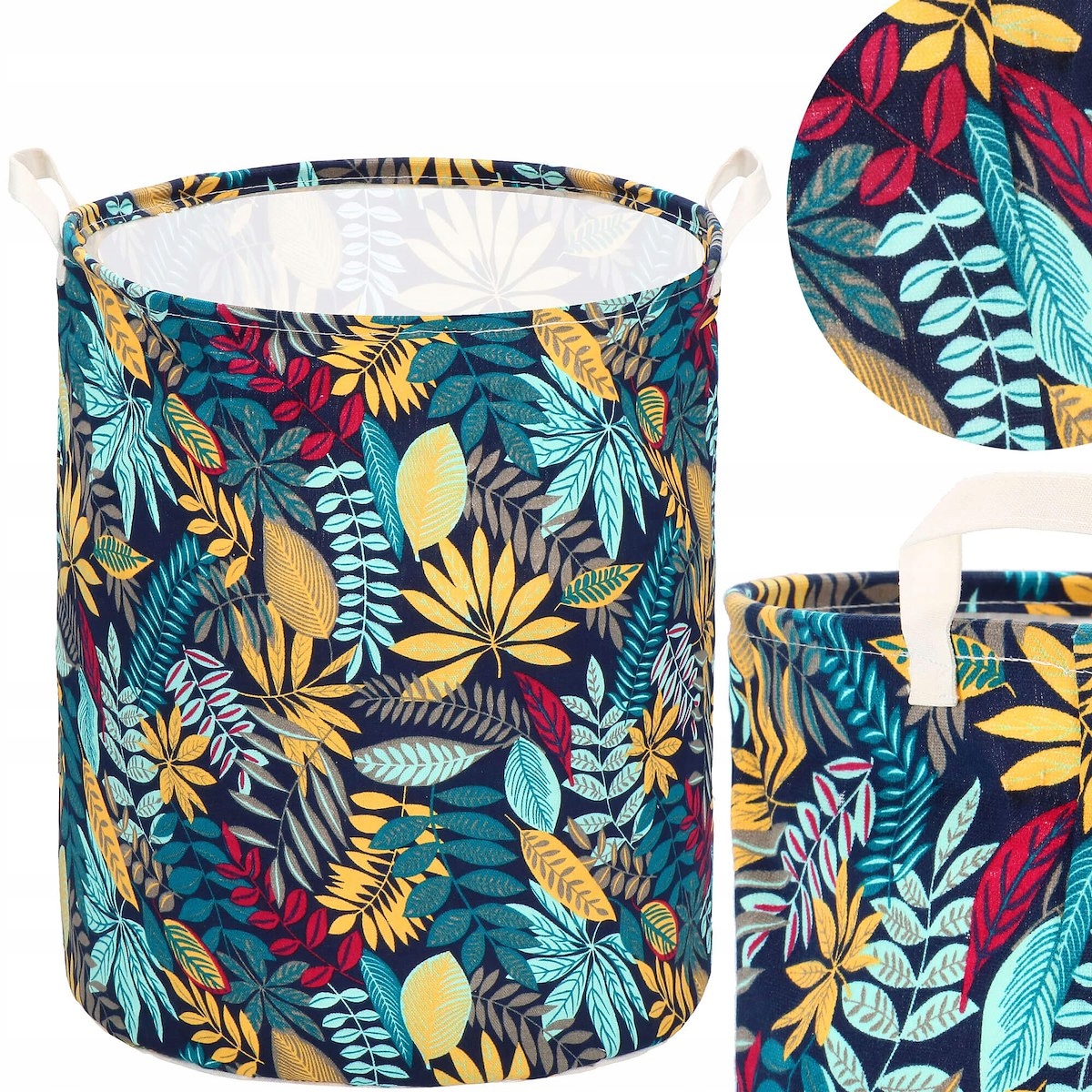 POJEMNIK KOSZ WOREK NA PRANIE UBRANIA ORGANIZER POJEMNY BARYŁKA SKŁADANY XL Kolor wielokolorowy