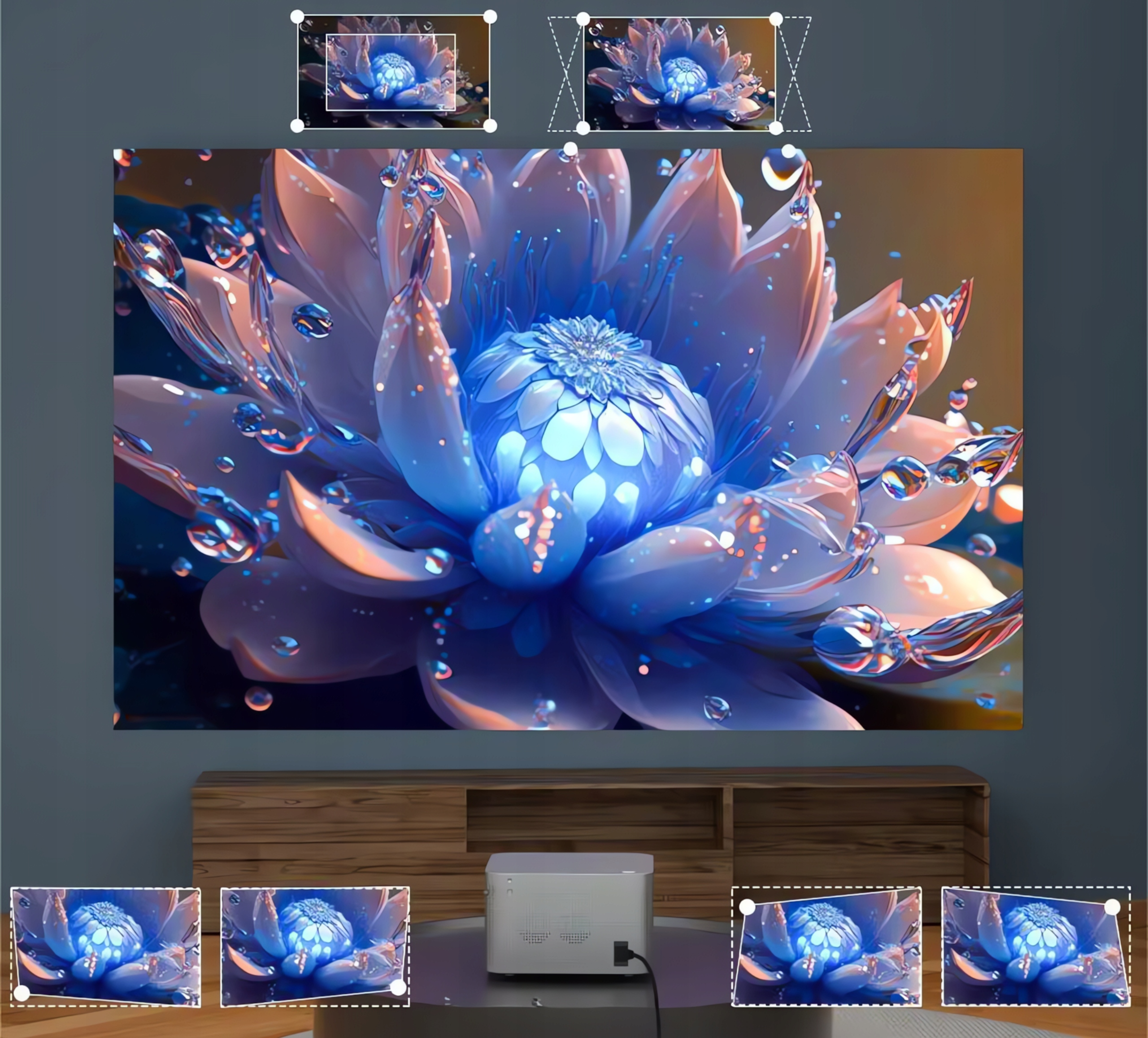 PROJEKTOR LED RZUTNIK 4K ANDROID NETFLIX MAGCUBIC HY350 PRO FULL HD WIFI Żywotność lampy w trybie ekonomicznym 30000 h