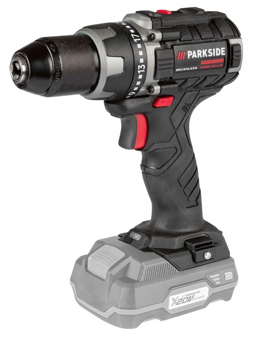 WKRĘTARKA PARKSIDE PERFORMANCE 20 V + WALIZKA Waga wiertarki 1.1 kg