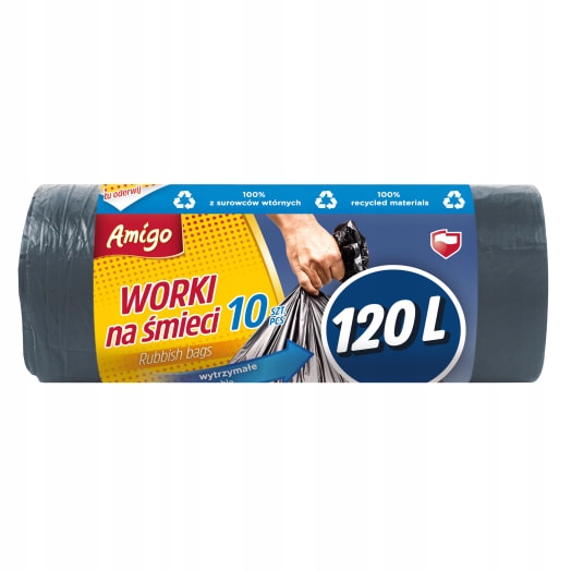 6 x Amigo Pytle na odpadky 120 l 10 ks