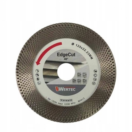 

Tarcza diamentowa Wertec EDGECUT125mm 45°