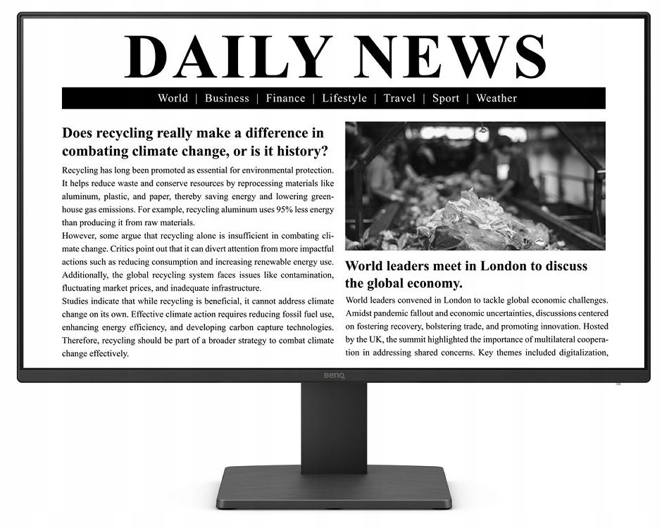 Benq 24" Led GW2491 23,8" Ips 1920x1080, 100Hz , 250dcm, 5ms, 1300:1, Hdmi