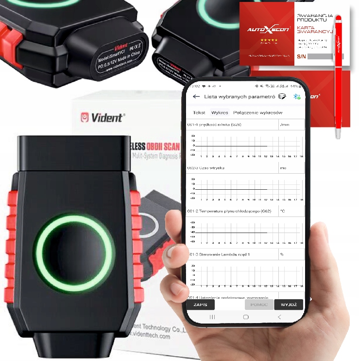 Diagnostický Nástroj Vident iSMART Poľština Bezplatná Aktualizácia Android!