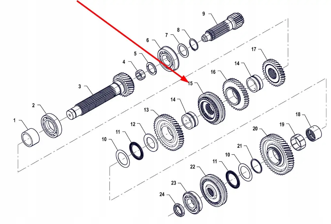 P5M37201002 Synchronizator skrzyni biegów Numer katalogowy części P5M37201002
