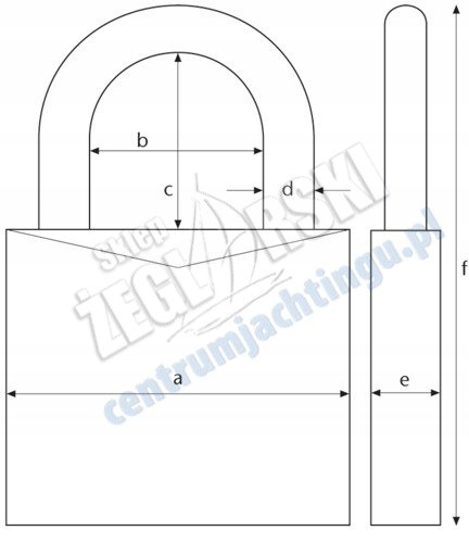 KŁÓDKA ABUS MARINE 718/20 B Model 718/20 B