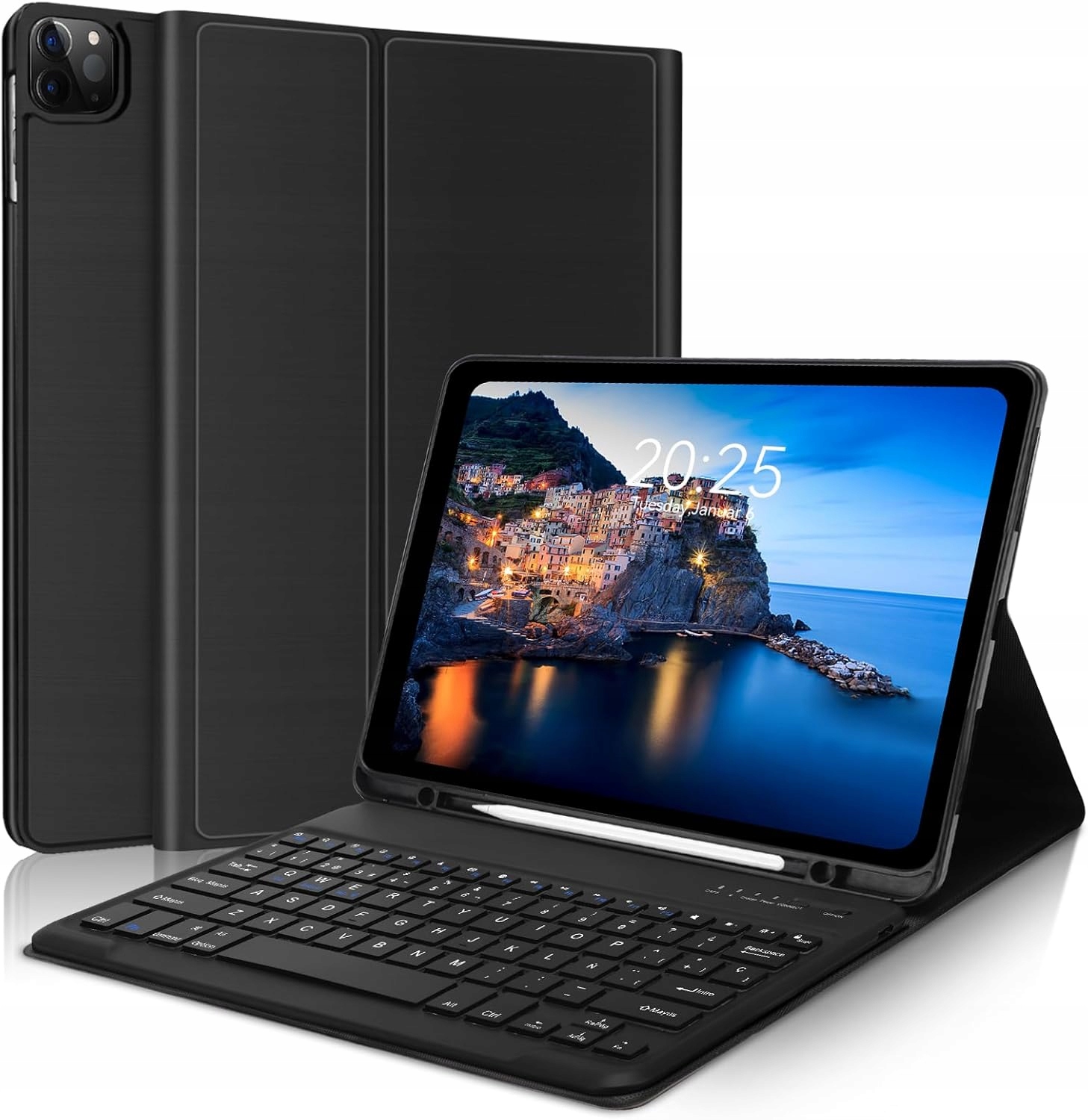 Klávesnice Pro Ipad 11" Fogari Bluetooth Akumulátorová Azerty Pouzdro