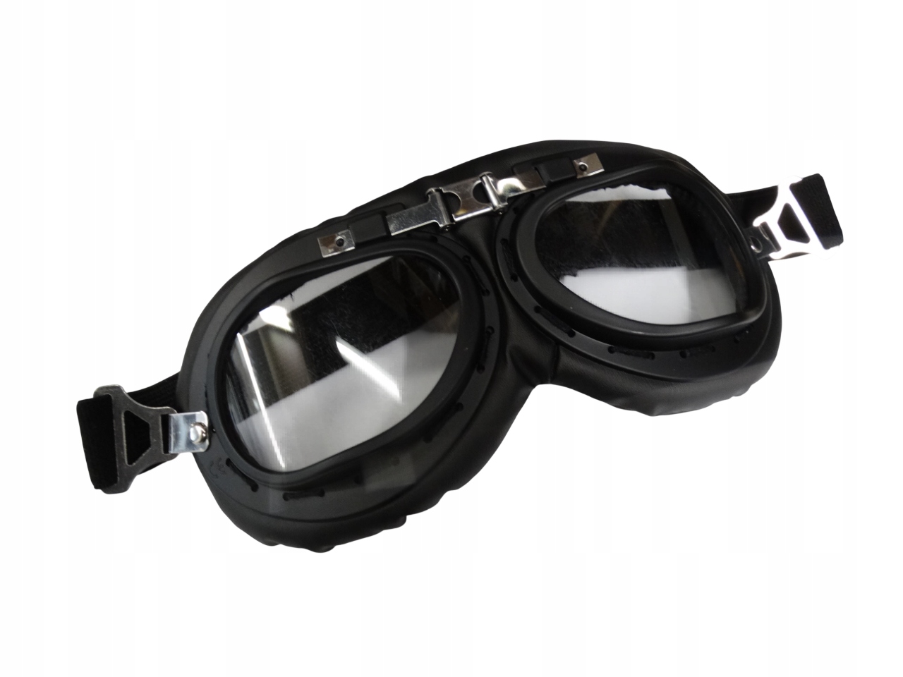 Okulary/gogle motocyklowe czarne