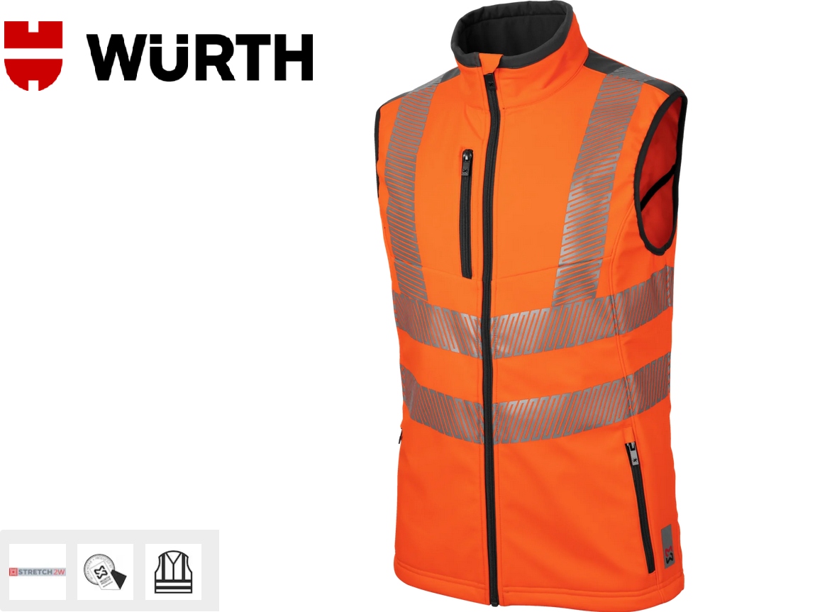 Kamizelka Wurth Softshell Neon Orange R.3XL