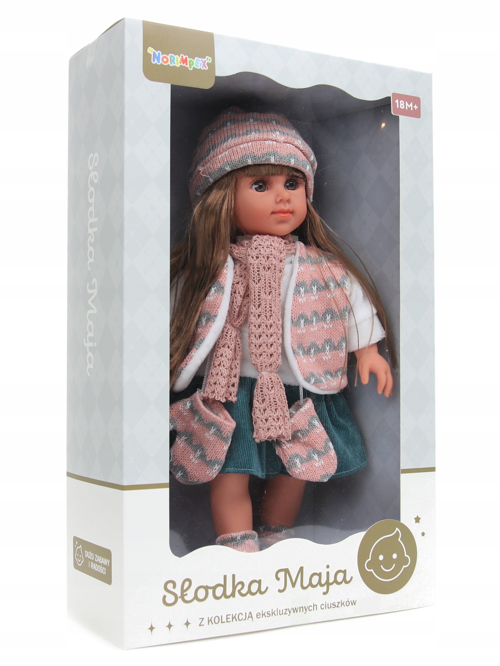 LALA LALKA SŁODKA MAJA z kolekcją ekskuzywnych ciuszków LALA