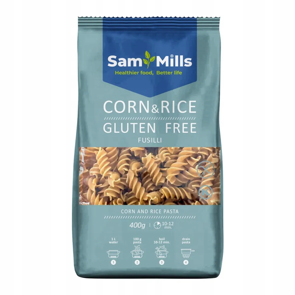 Levně Těstoviny fusilli bezlepkové 400 g Sam Mills