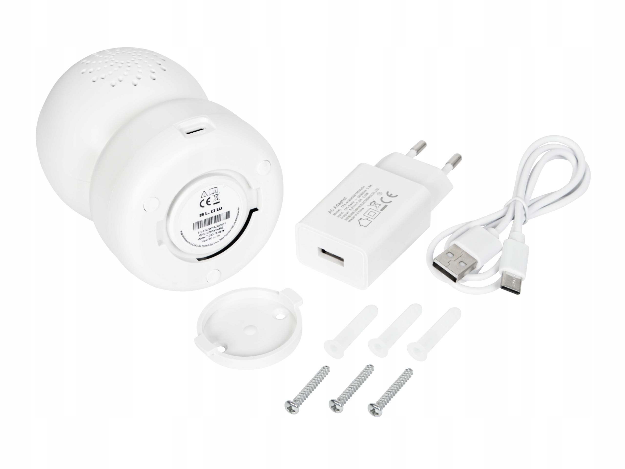 OBROTOWA KAMERA WIFI IP 3MP ULTRA HD NIANIA ELEKTRONICZNA TUYA SMART AUDIO Model T-263v2 3MP