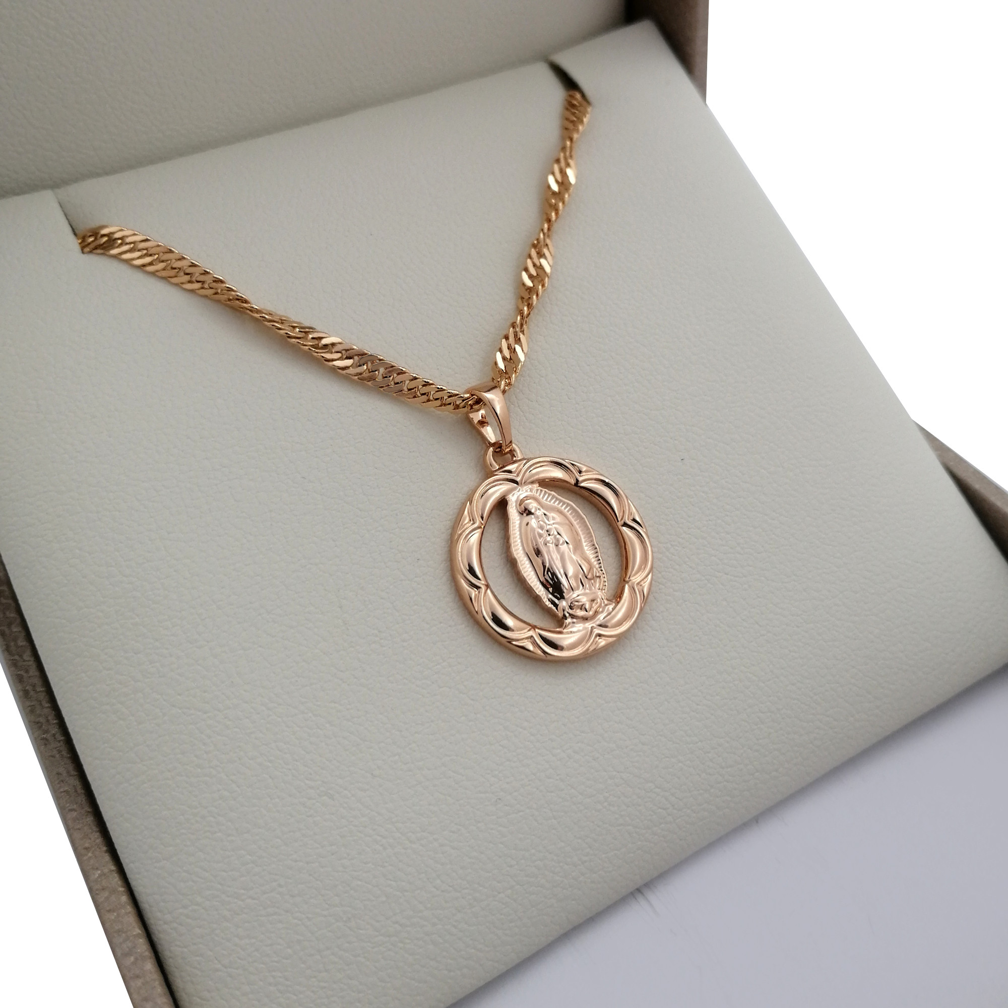 

Złoty Naszyjnik Matka Boska 50CM 18 Karatów Nowość