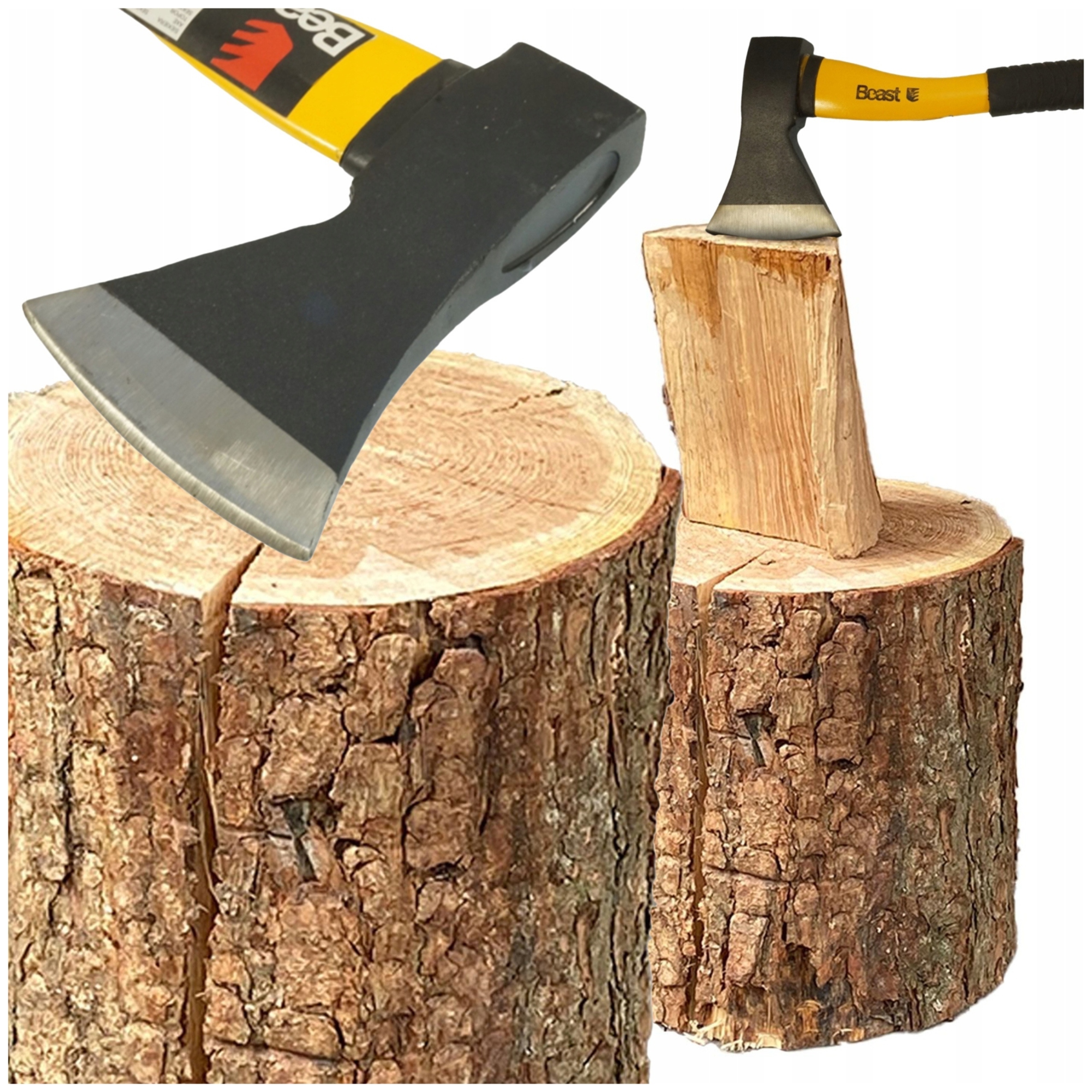 Bukový Kmen Tvrdý Pařez Na Štípání Dřeva Sekera 600G 32CM