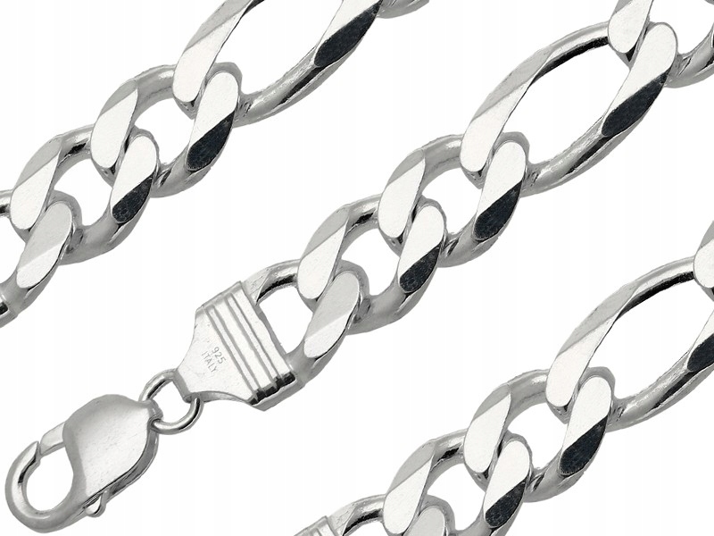 

Łańcuszek Srebrny Figaro 50CM 13,2MM SREBRO925