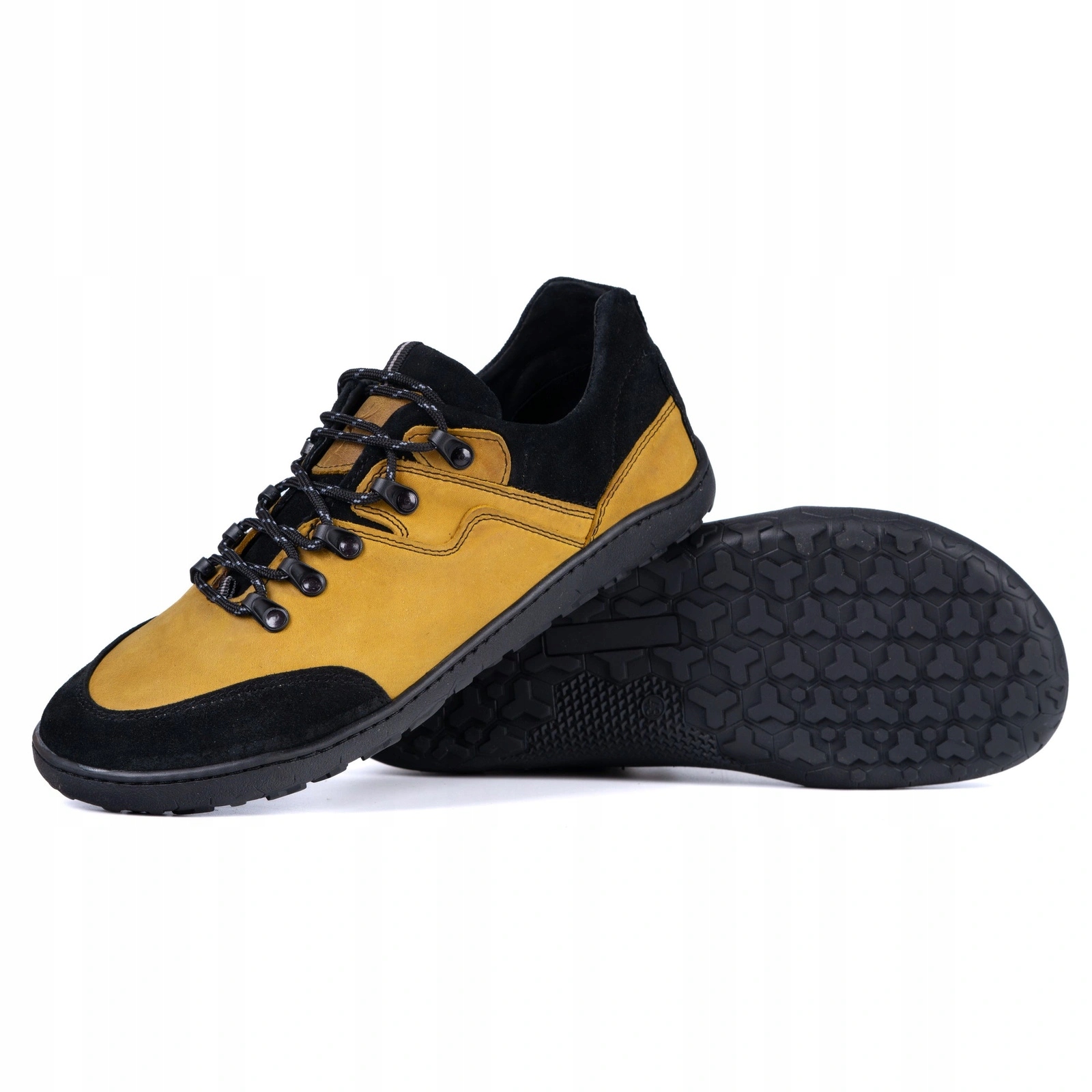 Buty barefoot męskie skórzane 315BF – szeroki przód zero drop zółte 43