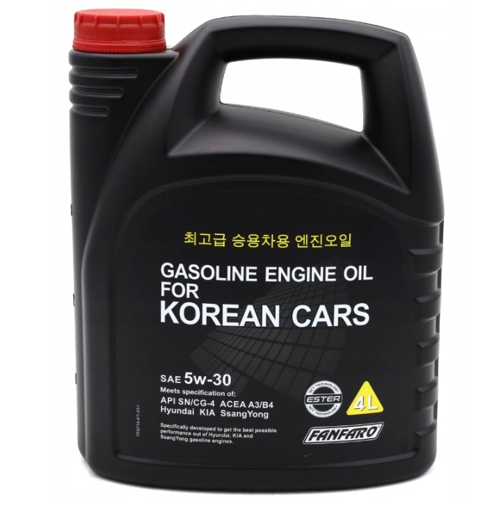 Olej Silnikowy Fanfaro 5W30 4L Korean Cars Hyundai Kia
