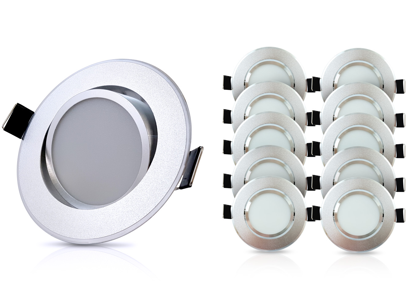 

10x Oprawa wpustowa oczko sufitowe lampa Led 3W 09