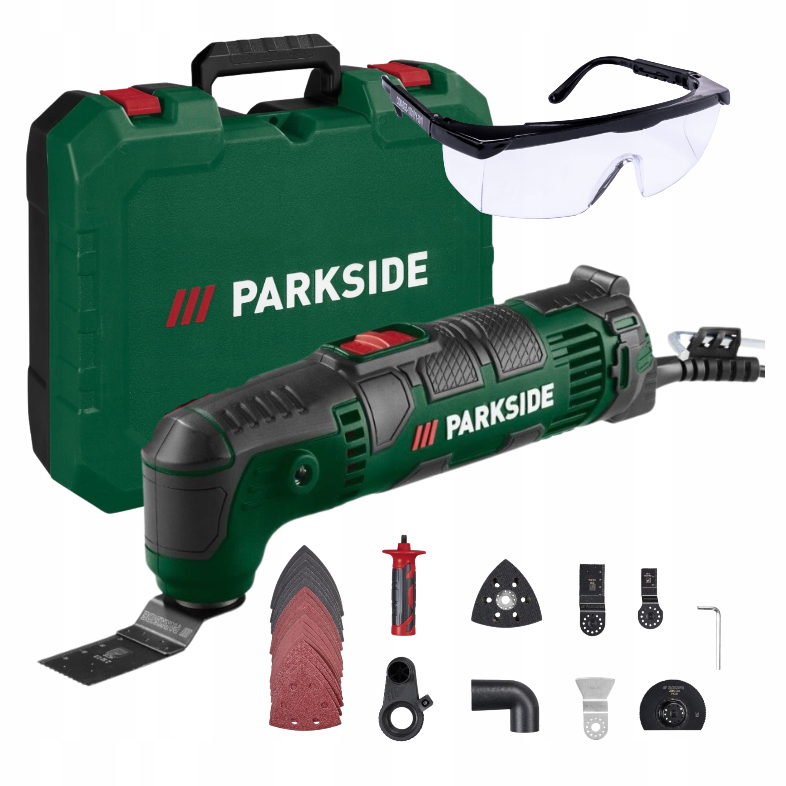 Multifunkční nástroj Parkside 310w 230V síťový multitool model 2026