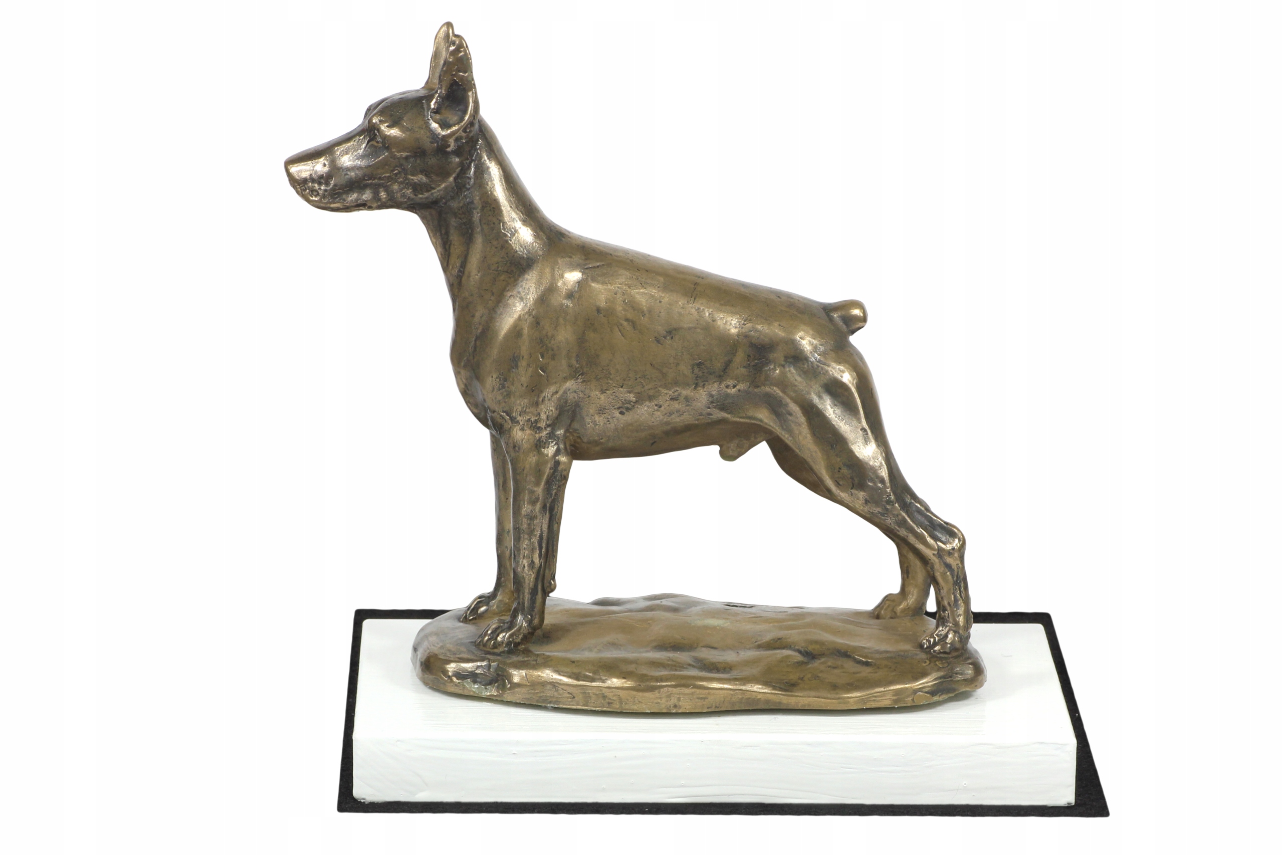 Doberman figúrka psa na stôl, soška, socha, socha