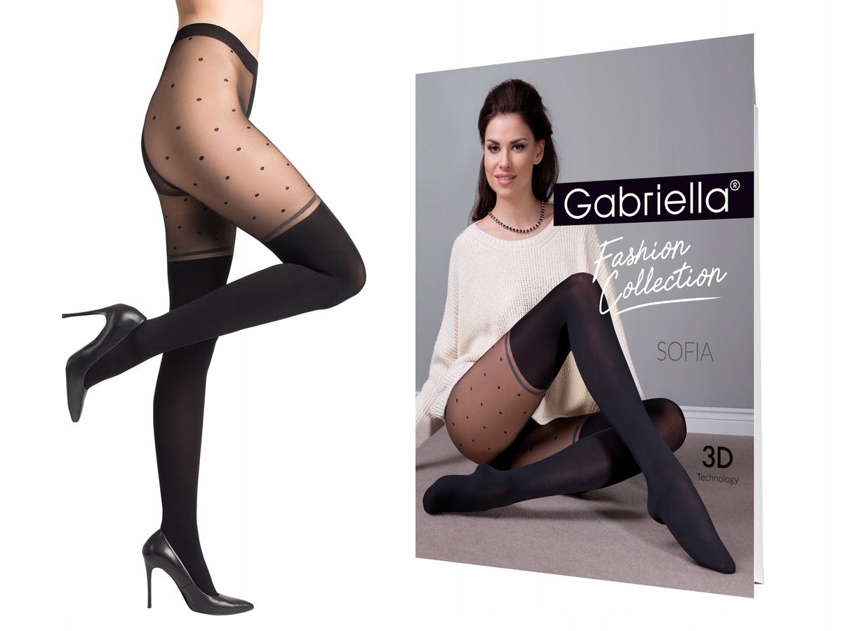 

Gabriella Rajstopy Sofia Nero rozmiar 4 60 Den