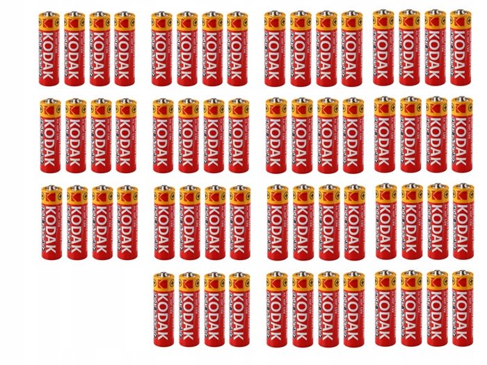 

70 Sztuk Baterie Kodak Aa Duże Paluszki R6