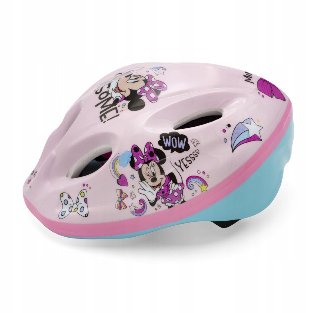 KASK ROWEROWY SPORTOWY RÓŻOWY WENTYLACJA MINNIE EAN (GTIN) 5902308590847