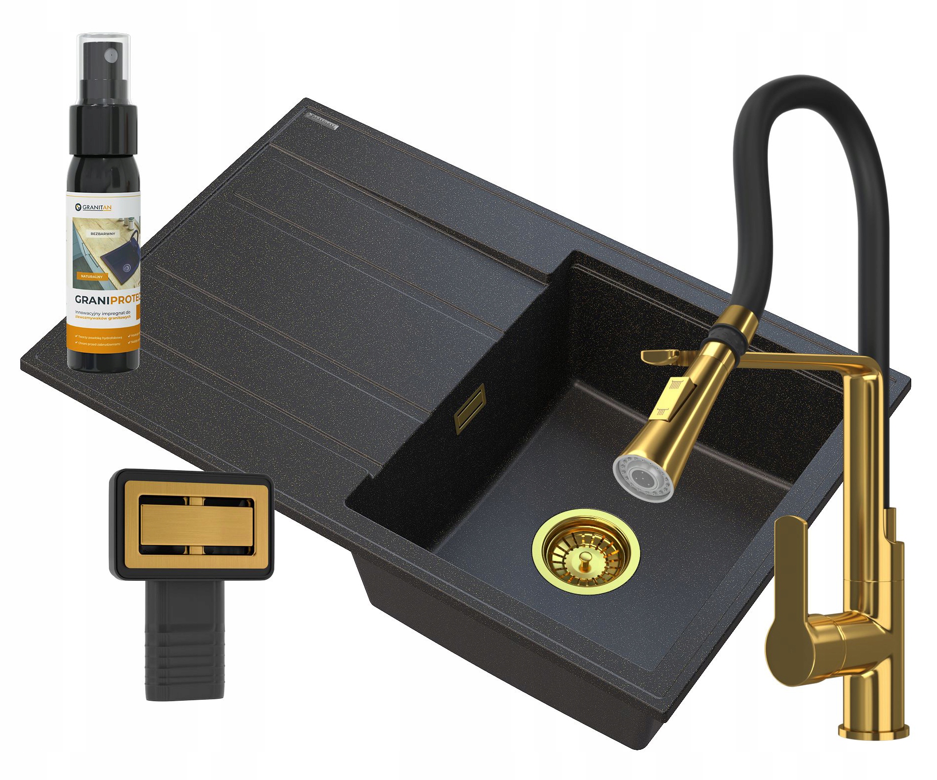 Granitový Drez Do Kuchyne, Zlatý Timorový Set