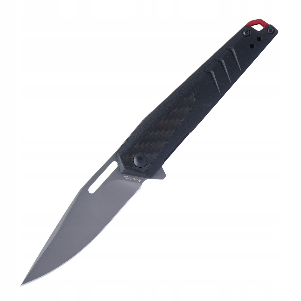 Real Avid Nůž skládací Edc RAV-5 Hliník Uhlíkové vlákno Černý