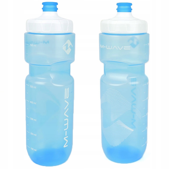 Bidon Rowerowy 750 ml M-wave Plastikowy Niebieski Transpareny
