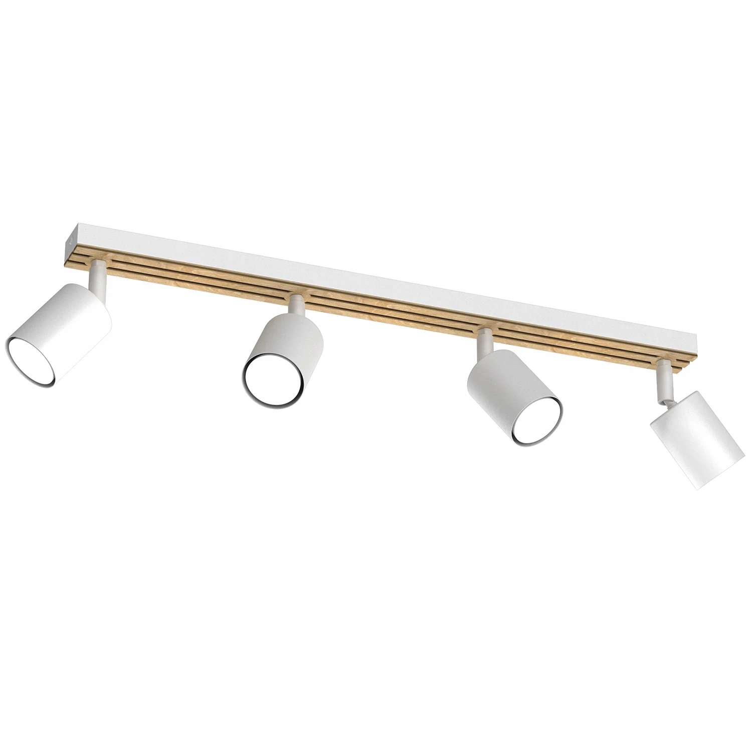 Stropný reflektor biely, drevený, hnedý, bod 60 cm Luminex